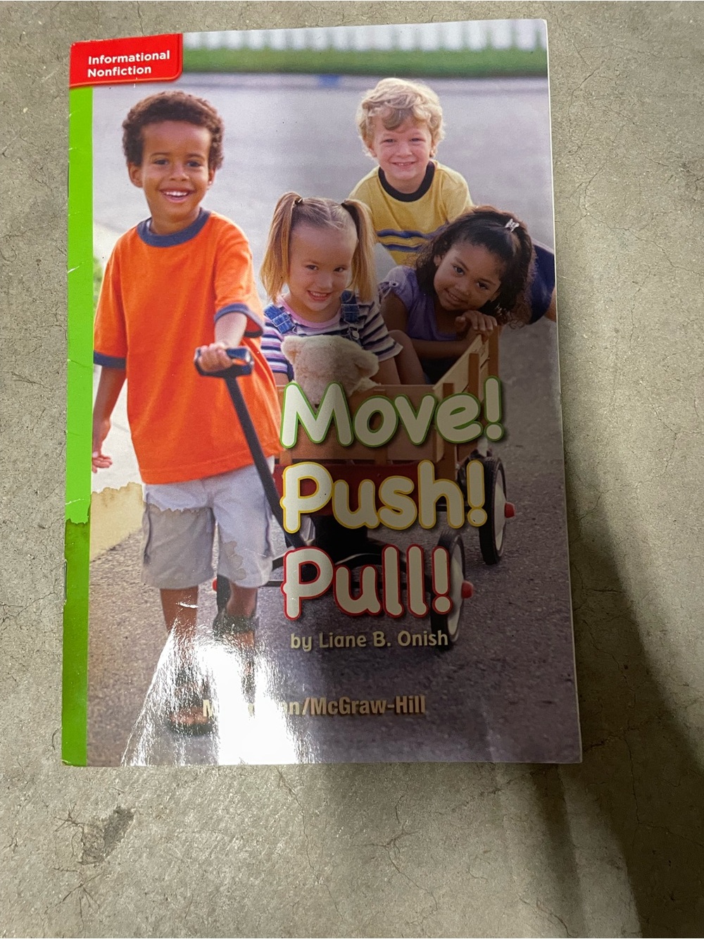Move! Push! Pull! Kids Activity Book - Green and Orange Cover